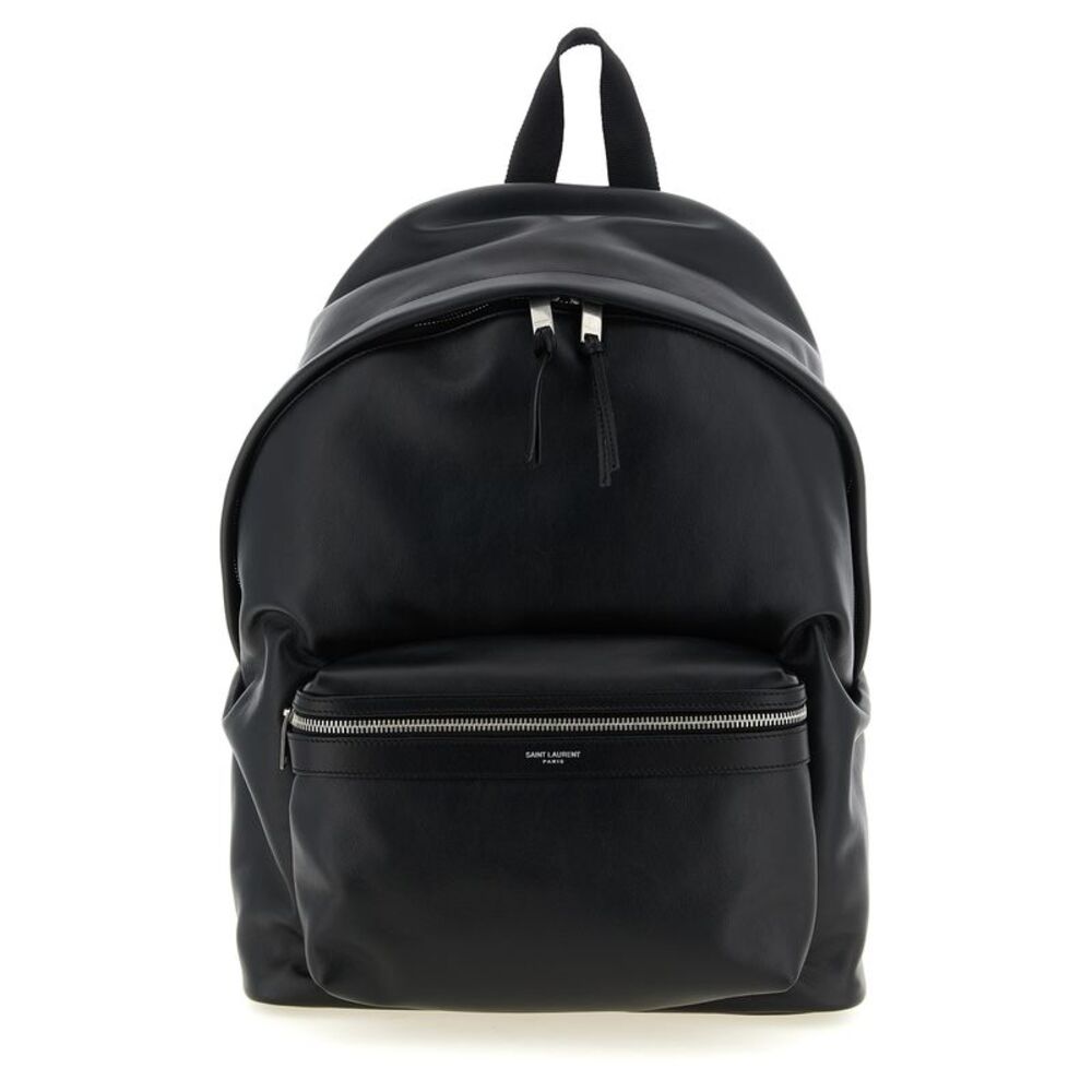 Saint Laurent Black Calfskin Men's Backpack